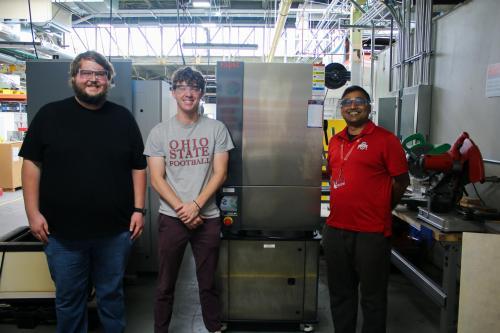 Students in a manufacturing lab.