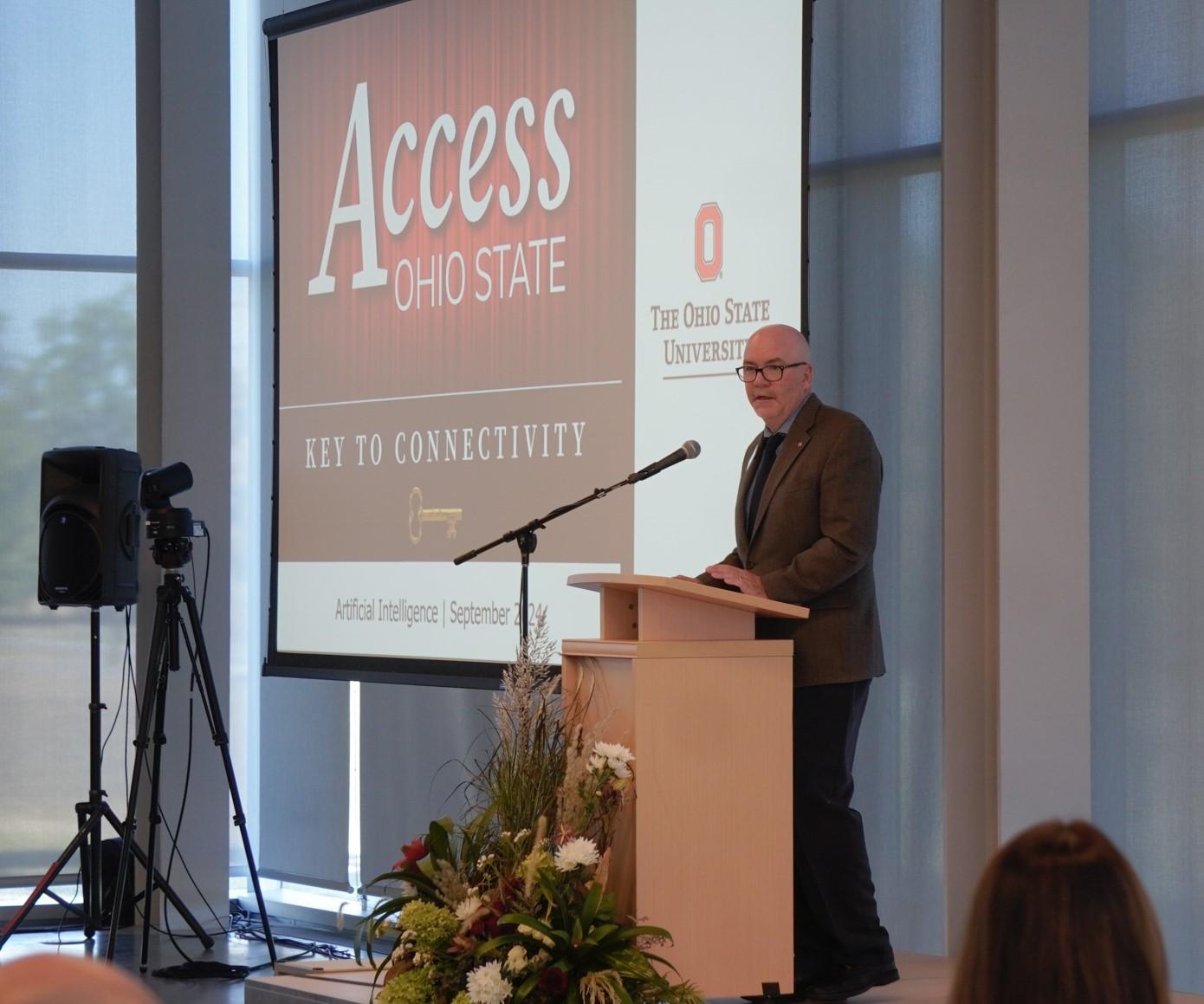 Dr. Peter Mohler speaking at Access Ohio State | Artificial Intelligence